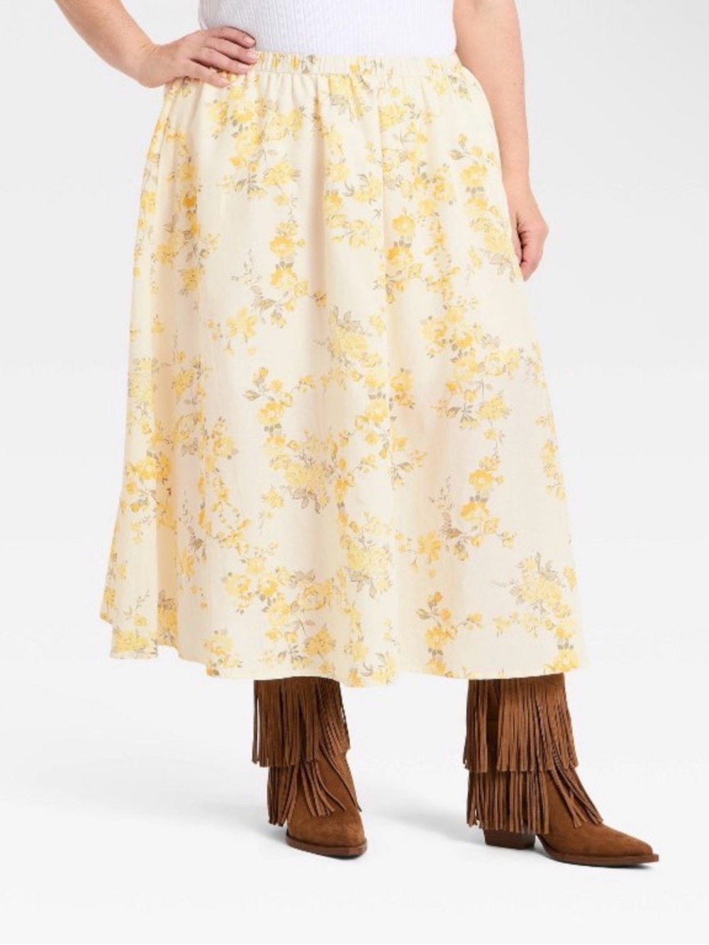 A New Day Women's Pull-On Midi Skirt